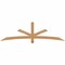 Ekena Millwork Alberta Smooth Timber Gable Bracket, Western Red Cedar, 84"W x 24"H x 3 1/2"D x 3 1/2"F, 7/12 Pitch GBW084X24X0404ALB00SWR - alternate 1
